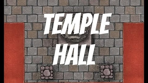 Creating Battle Map - Temple Hall [Inkarnate] (Timelapse)