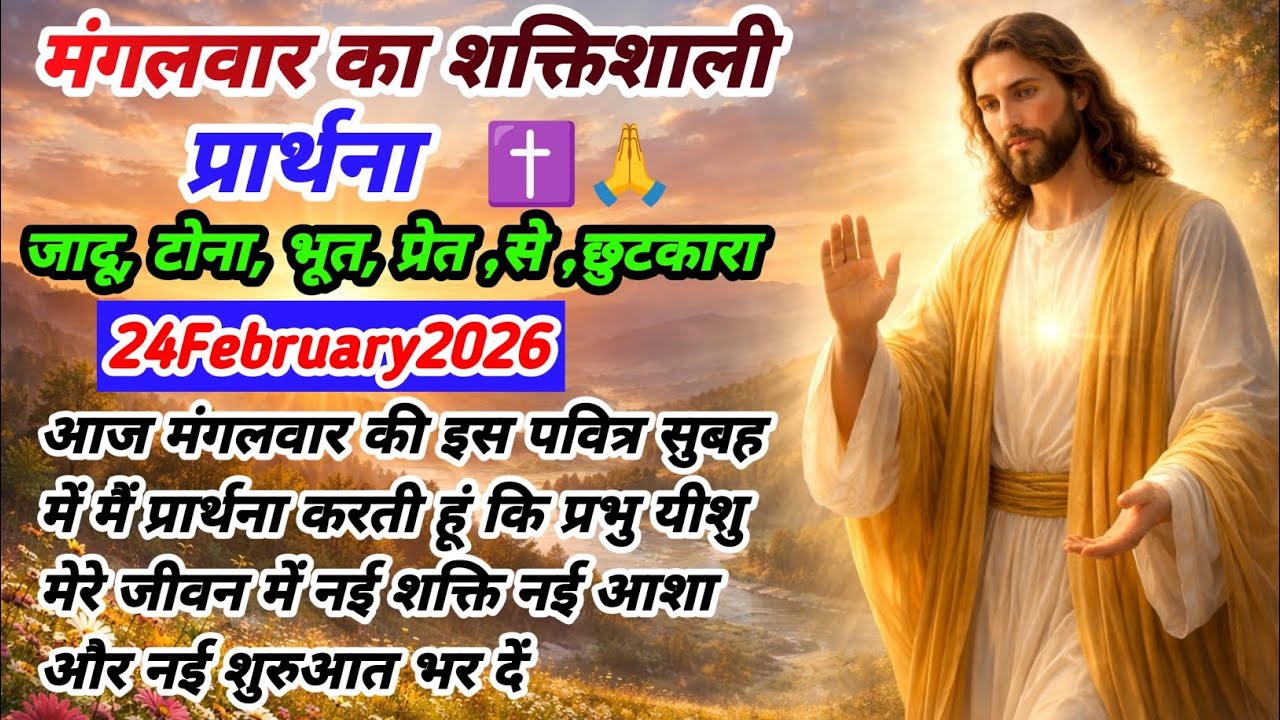 मंगलवार सुबह की शक्तिशाली प्रार्थना | हर बंधन टूटेगा | प्रभु यीशु से चंगाई और आशीष