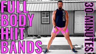 30 Min Full Body HIIT Workout with Bands - Get Ready To Sweat