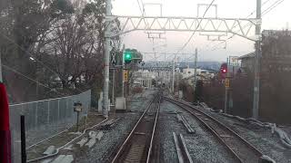 宇治→藤森 21.12.27 JR奈良線(普通) JR西日本221系 奈良線複線化工事・ 4k前面展望