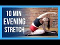 10 min Evening Yoga Stretch - Bedtime Yoga for Beginners
