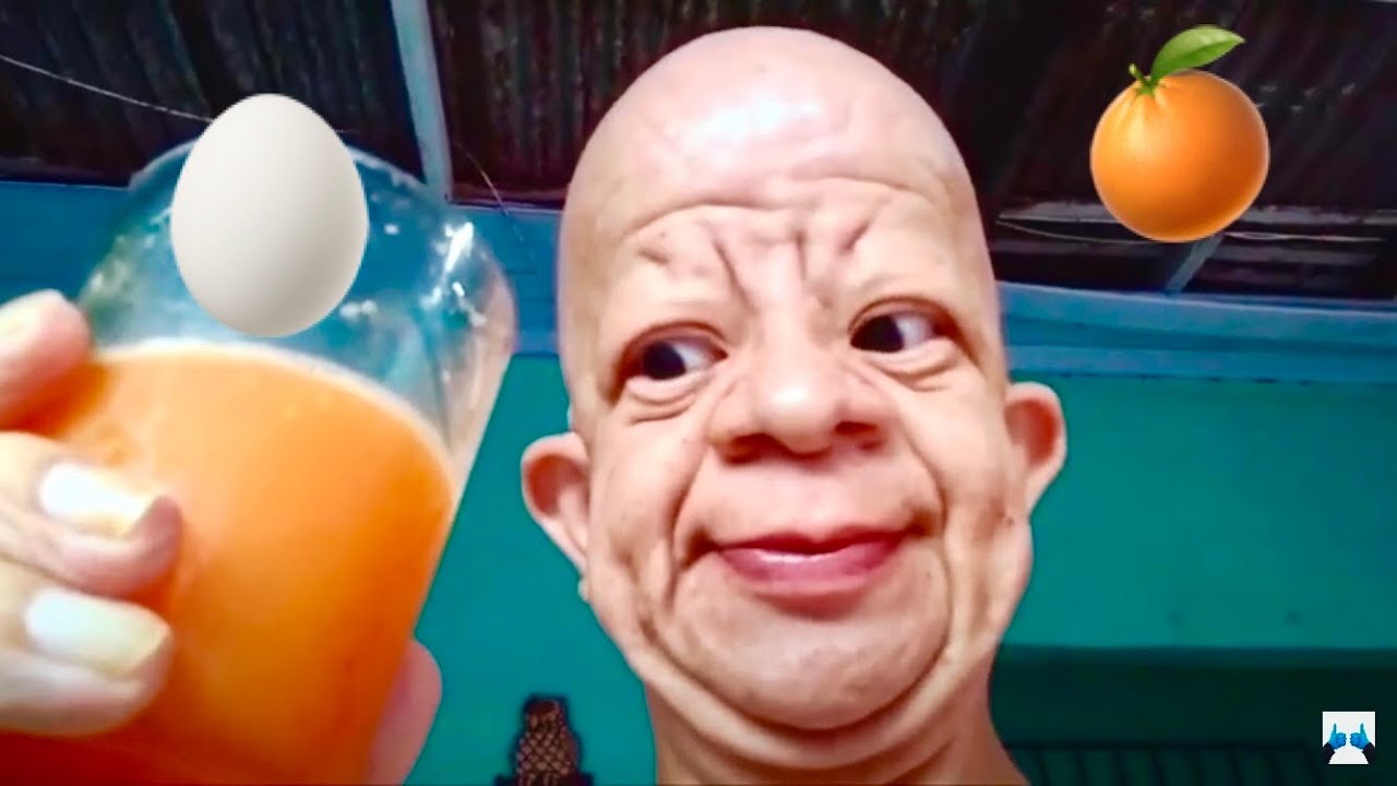 Humpty Dumpty Bald Guy Drinks Orange Juice Meme In Reverse And Slow Motion Egg Head Tiktok Cring Youtube