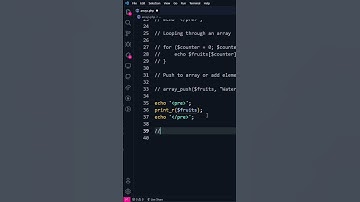 Remove an element in an Array in PHP - MasteringCode reels #shorts