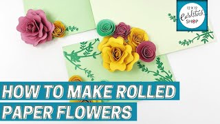 How to Make 3D Rolled Paper Flowers