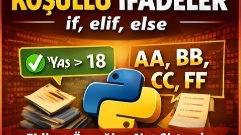 PYTHON Koşullu İfadeler