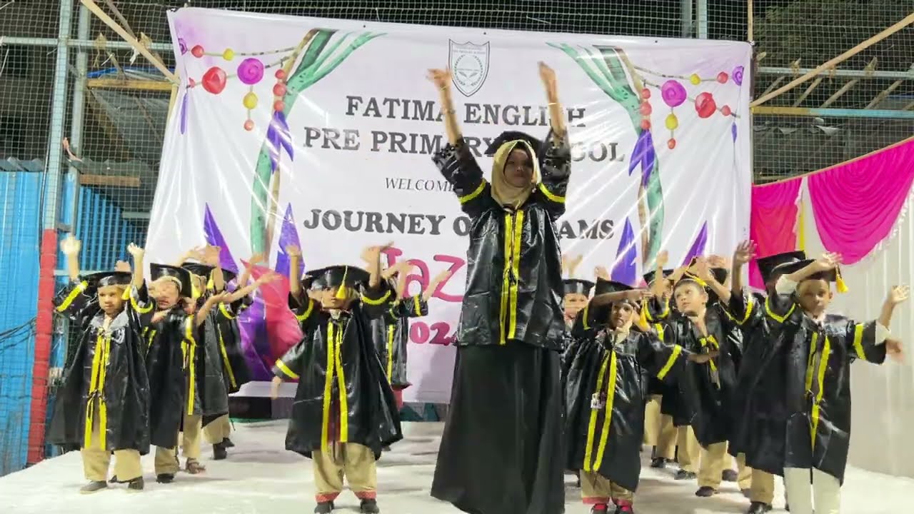 Little Graduates Shine | Fatima English Pre-Primary School Graduation Ceremony. Contact : 7738779885