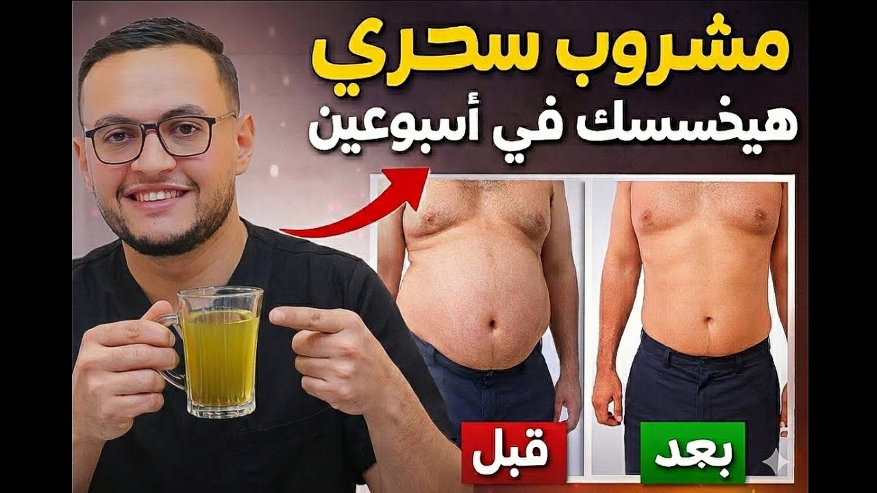 وصفة سحرية لتخسيس البطن وزيادة الحرق 🔥 | مشروب الكمون والليمون لإزالة دهون البطن