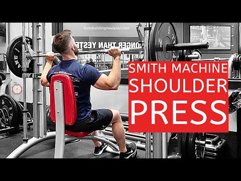 Seated Smith Machine Shoulder Press To The Front