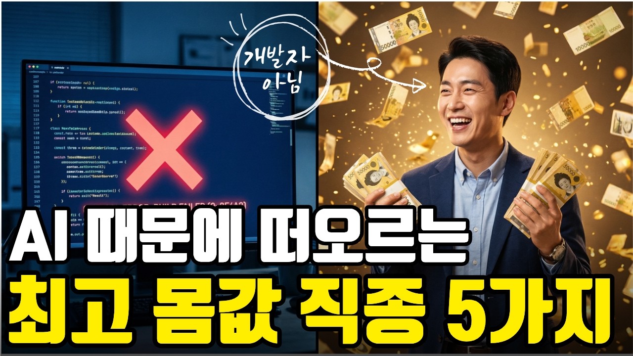 AI 때문에 최근 떠오르는 몸값 상위 직군 5가지. 개발자 아님. 빨리 준비하세요