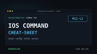CCNA M12 L02 Command CheatSheet