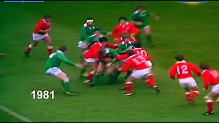Play video: CHAMPAGNE RUGBY/FERGUS SLATTERY TRY - WALES V IRELAND - 1981 FIVE NATIONS RUGBY MATCH