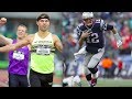 NICK SYMMONDS vs TOM BRADY in the 40 YARD DASH!!! #WorkoutWednesday