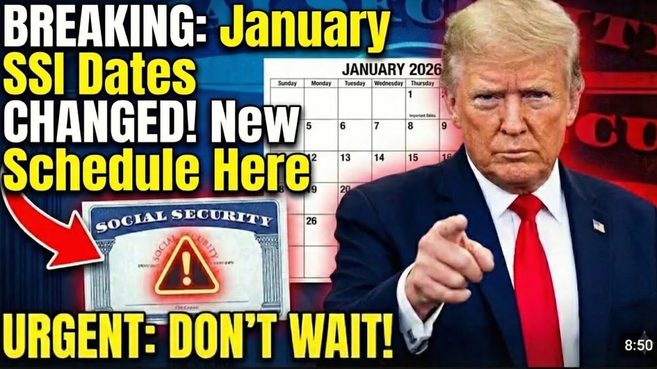 ALERT: January Social Security Schedule Update — See New Payment Dates
