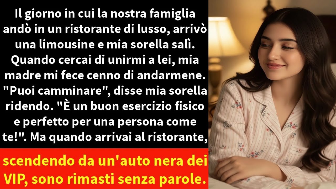 Il giorno in cui la nostra famiglia andò in un ristorante di lusso, arrivò una limousine e mia
