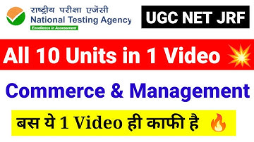 Complete UGC NET Commerce All 10 Units || Super Marathon for UGC NET Commerce 2024 | UGC NET Mentor