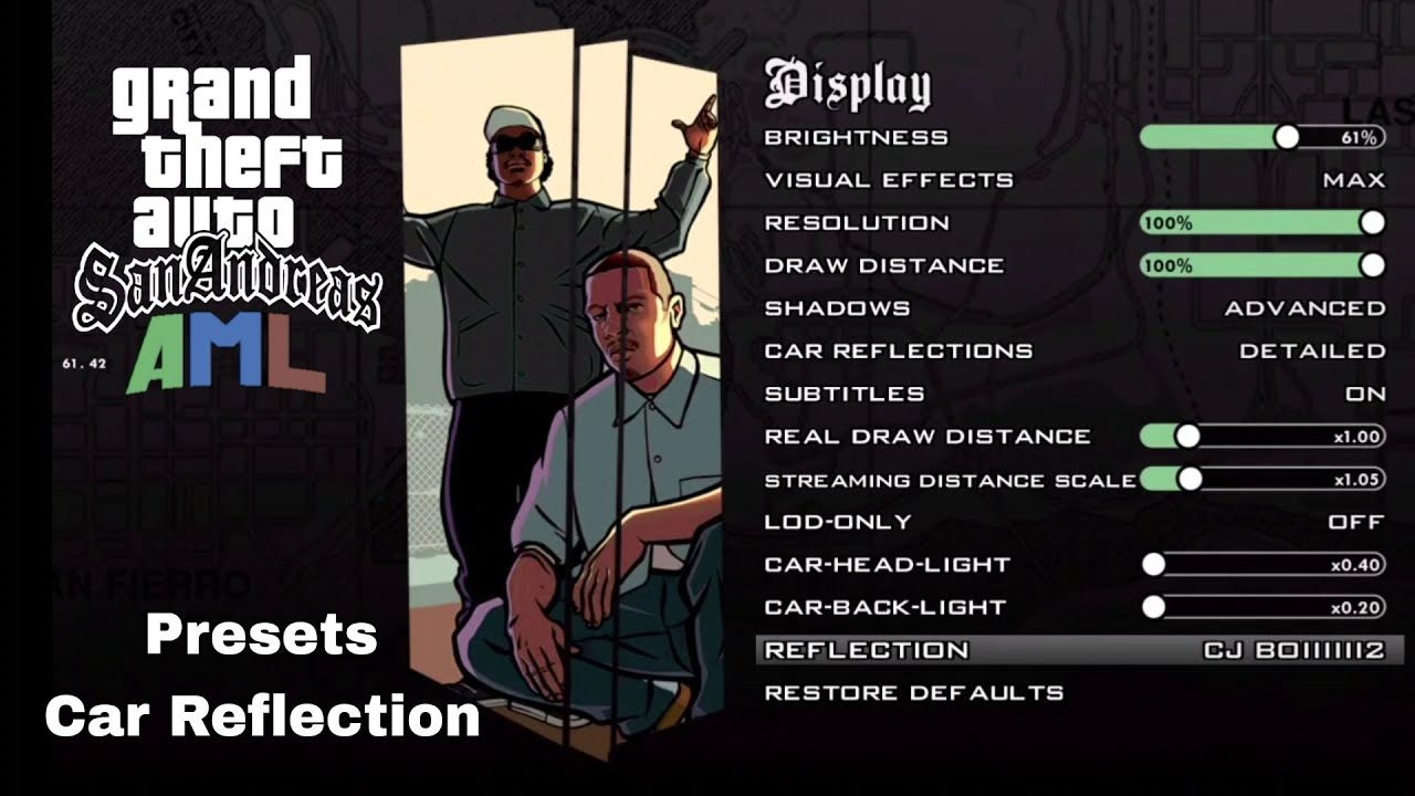 Plugin | Car Reflection Presets For Gta Sa AML Android - YouTube