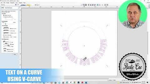 Text On A Curve Using Vectric Vcarve Pro