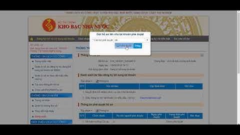 Dịch vụ Công trực tuyến - Kho bạc nhà nước - Mở tài khoản và thay đổi mẫu dấu chữ ký