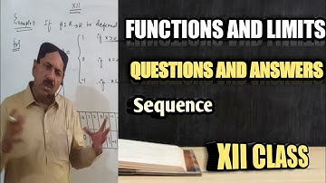 Functions And Limits Part 5 | Mathematics with Sir Nek Mohammad