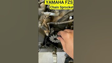 Yamaha FZ Chain Sprocket Replace #shorts