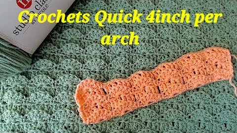 This SUPER FAST crochet blanket grows 4 inches eve...