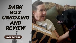 June 2023 BarkBox unboxing and review.  Will Holly give it two paws up?
