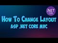 Change Layout of ASP Net Core MVC Web Application