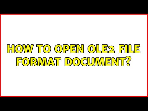 Ubuntu: How to open OLE2 file format document? (2 Solutions!!)