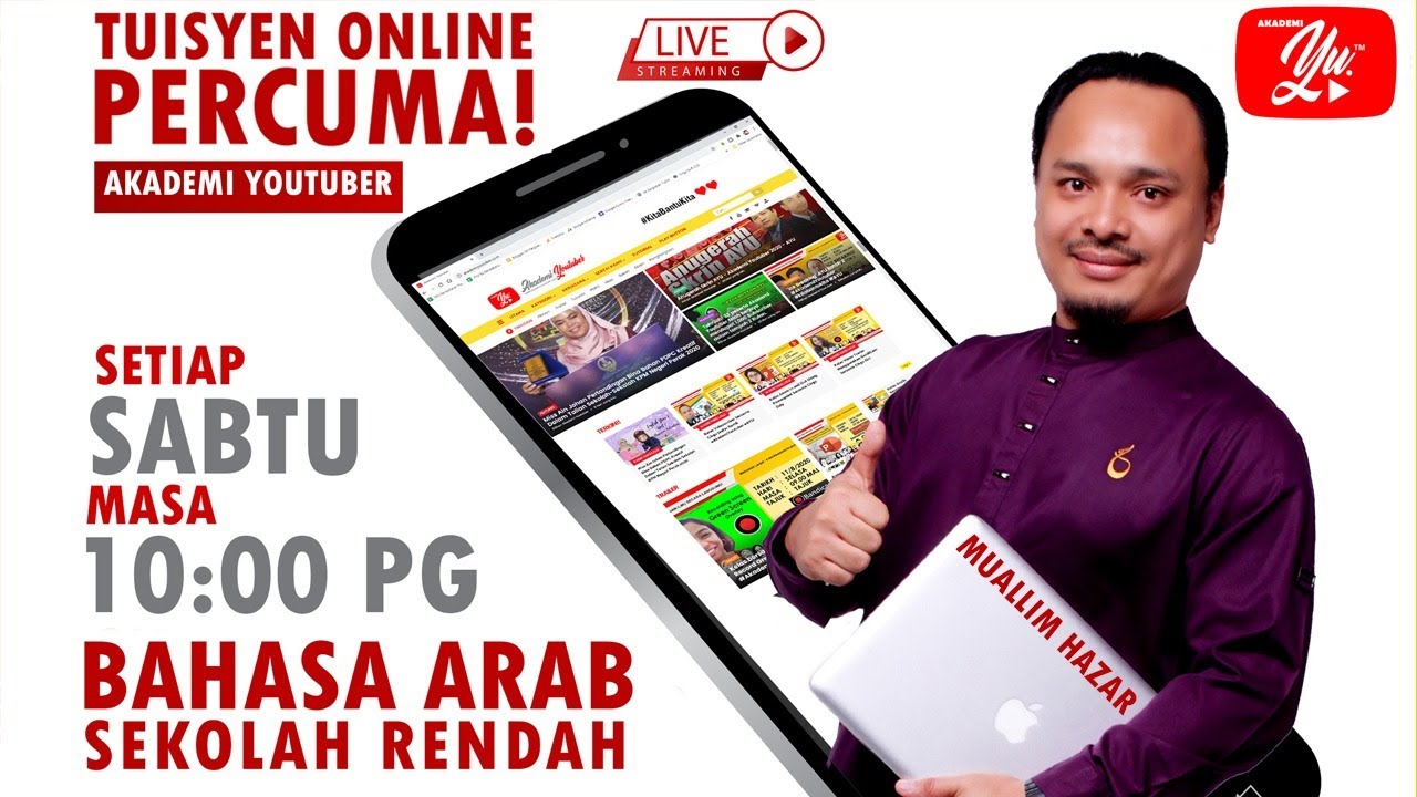Live Kelas Online Percuma Bahasa Arab Sekolah Rendah Siri 3 Akademiyoutuber Bahasaarab Youtube