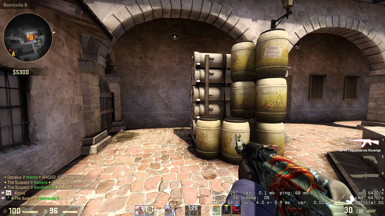 [CSGO] Double collateral headshot through the smoke - YouTube