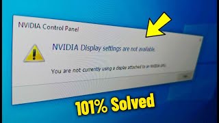 Nvidia Display settings are not available in Windows 10/11/8/7 - Here’s How to Fix this Error ✅
