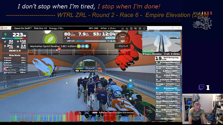 Zwift - Race: ZRL: City Showdown - Open Cobalt League Division 1 (C) on Empire Elevation