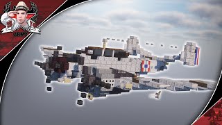 Minecraft Ww2 M.b.175T Torpedo Bomber Tutorial In-Flight Landed Version