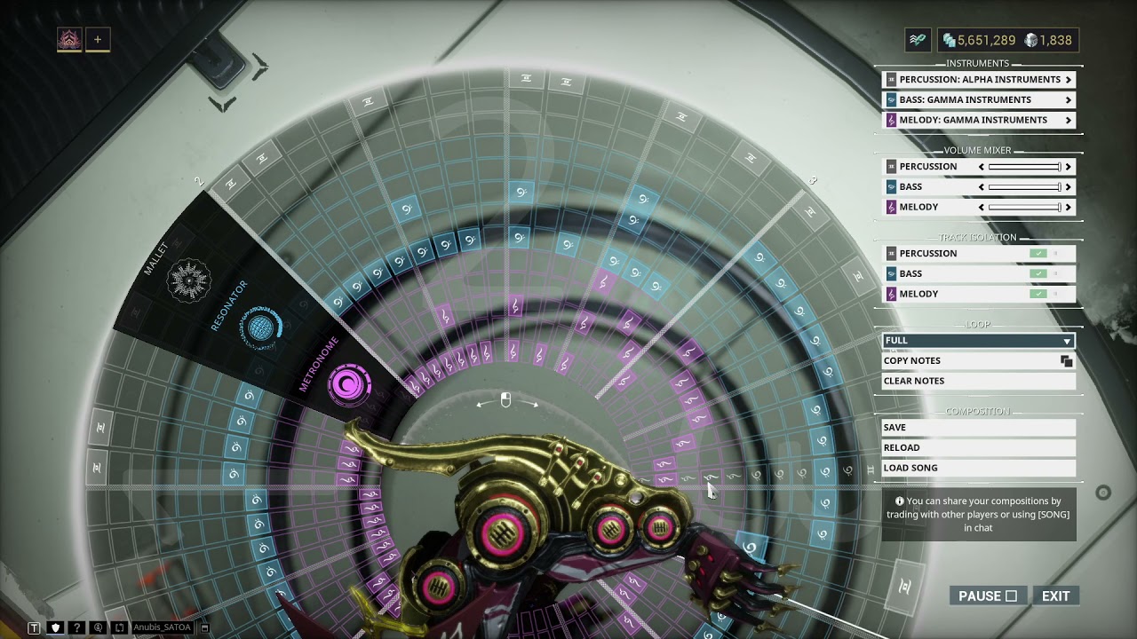 Warframe Mandachord: MANDA-CORE ( Lighter Edition )