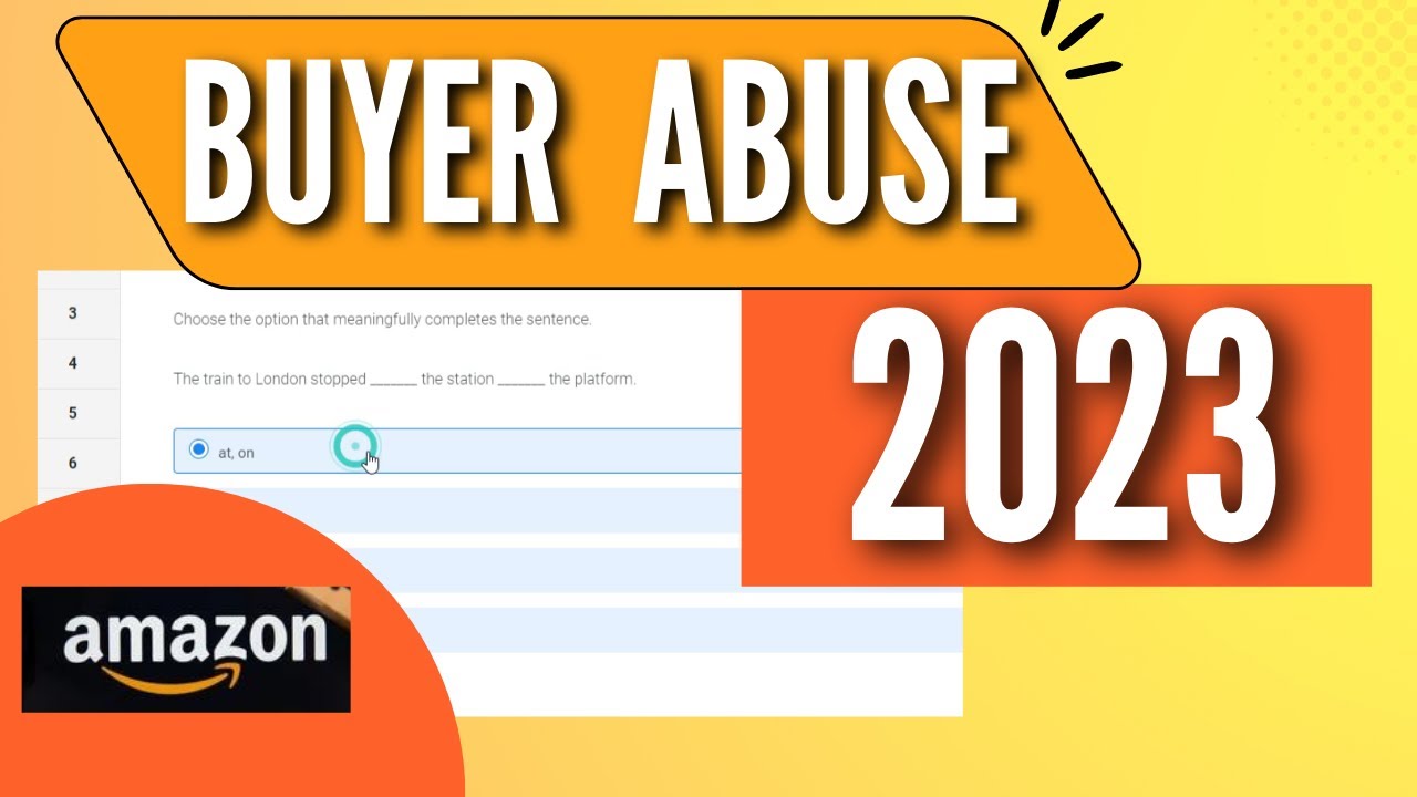 Amazon Buyer Abuse 2023 Online Test Questions And Answers HYD BLR