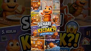 SEHARI JADI KECOAK?! 😱🪳 Rutinitasku Bikin Kaget! #viral #funny