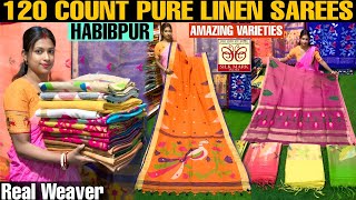 Authentic 120 Count Pure Linen, Pure Silk Linen, Matka Linen, Pure Mal Cotton Saree Manufacturer 🔥 screenshot 3