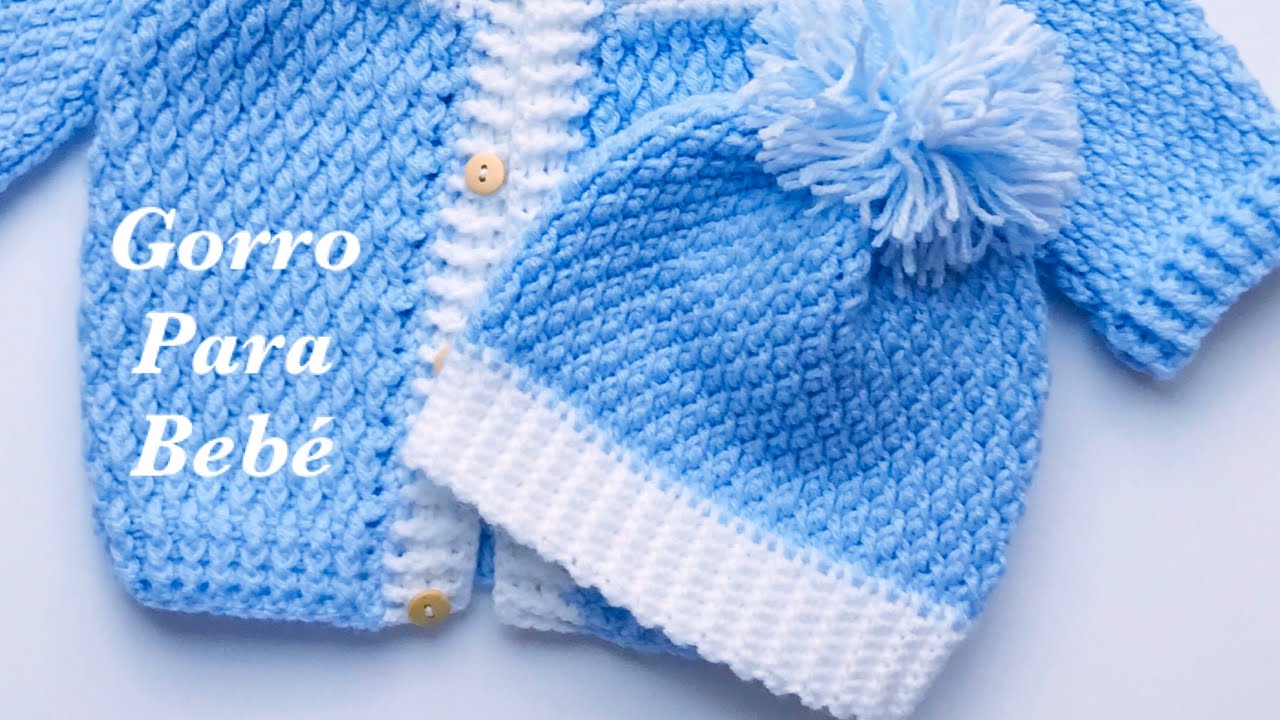Gorro a crochet para bebe gorro paso a paso fácil para principiantes - YouTube
