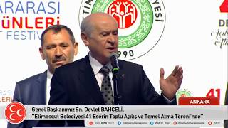 Etimesgut Belediyesi 41 Eserin Toplu Açılış Ve Temel Atma Töreni