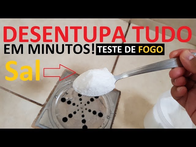 Como desentupir pias e ralos com SAL DE Cozinha - Cantinho de casa