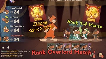 Tom and Jerry Chase (S2) - Rank Overlord Match (Rank 1-4 Mouse vs Rank 2 Cat) feat. DreamHero