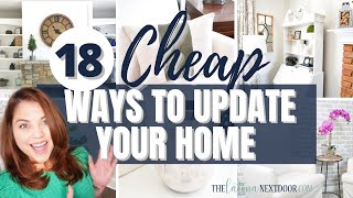 INEXPENSIVE WAYS TO UPDATE YOUR HOME | HIGH END STYLE ON A BUDGET