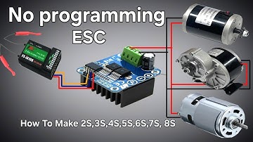 How to make esc without programming #unprogramed esc using BTS7960 motor driver|Lm298 motor driver