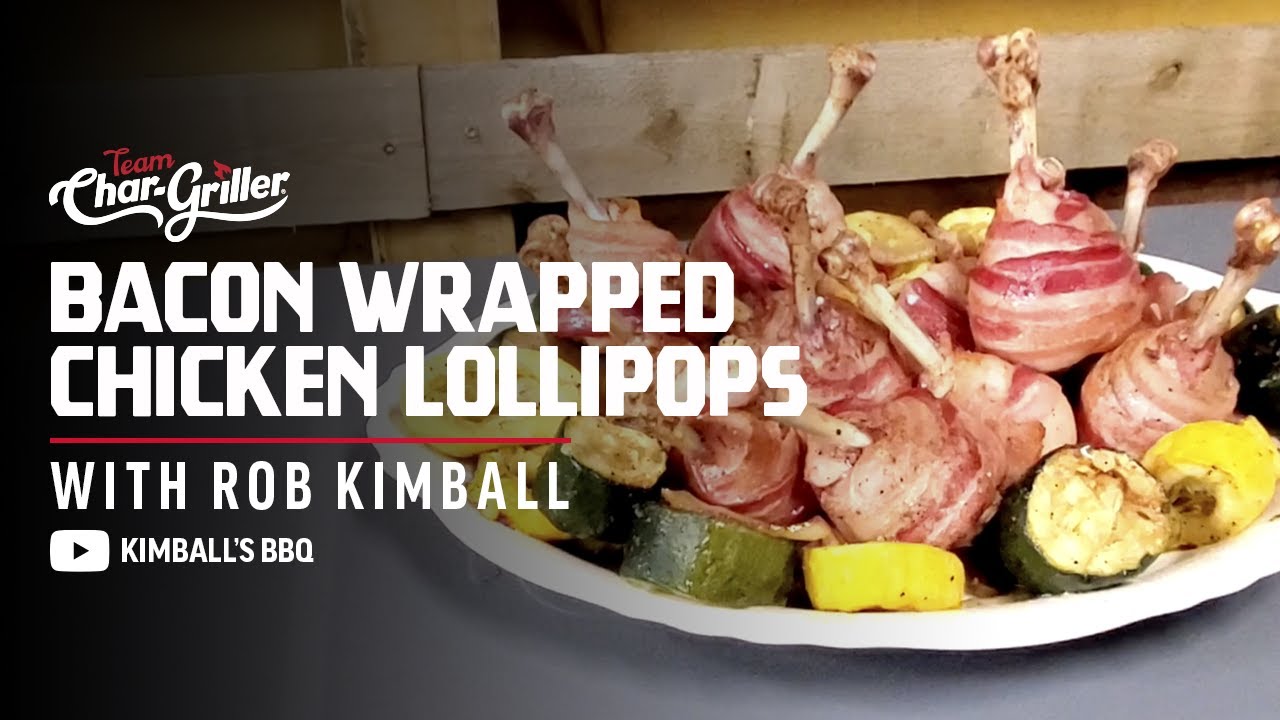Bacon Wrapped Chicken Lollipops Recipe on the Char-Griller ...