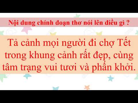 Chính tả: Chợ Tết (Nhớ viết)
