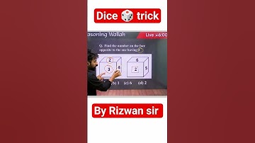 dice 🎲 trick #dice #tricks #reasoning #exam #rizwansir #ssc #rrbntpc #allexam #sscresoning #ssccgl