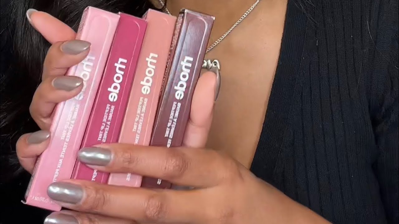 Swatching Rhode Peptide Lip Tints on Medium Deep Skin 💄✨