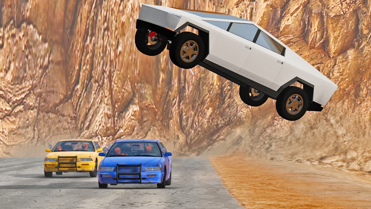 Cars vs Cybertruck #19 - BeamNG Drive | xxbdmnxx