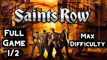 Saint Row 2 | Full Game (MAX) Hardcore Difficulty Gameplay Walkthrough Part 1 of 2 - No Commentary