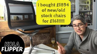 ICF Chair Haul - I bought £1894 of new old stock chairs for £161.00. eBay sourcing in Lock down UK screenshot 5